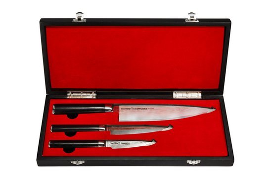 Set kvalitních nožů z japonské a švédské oceli Damascus Japonské nože Damascus v sadě